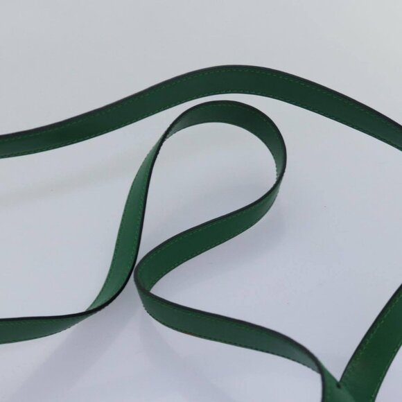 CELINE Shoulder Bag Leather Green Auth 81640 - Picture 8 of 15